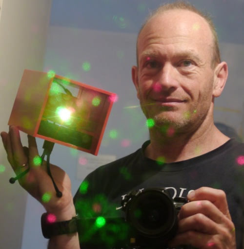 boite magique laser de noël extérieur